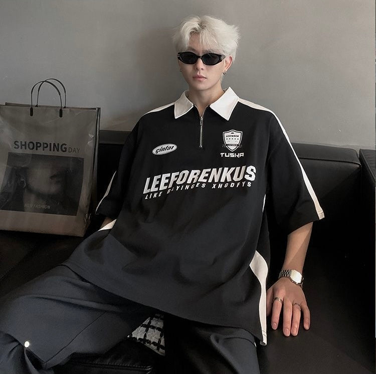 【2color】Monochrome Game T-Shirt mry001682