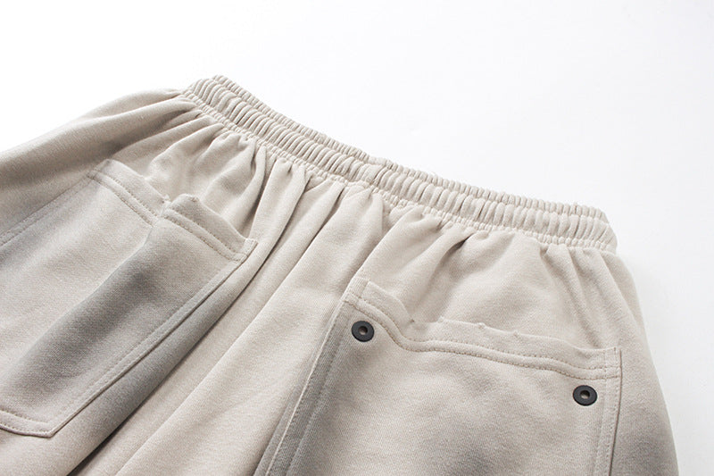 【2color】UNISEX DAMAGE DOLMAN SHORTS mry001755