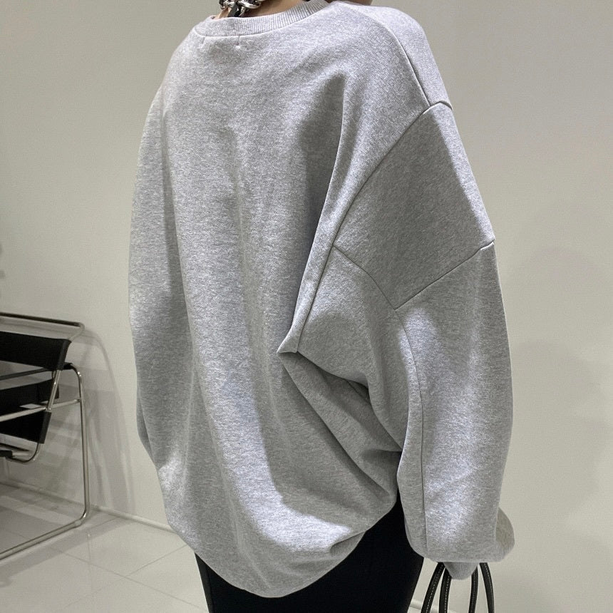 オーバーサイズ スウェット 韓国カジュアル mry000354