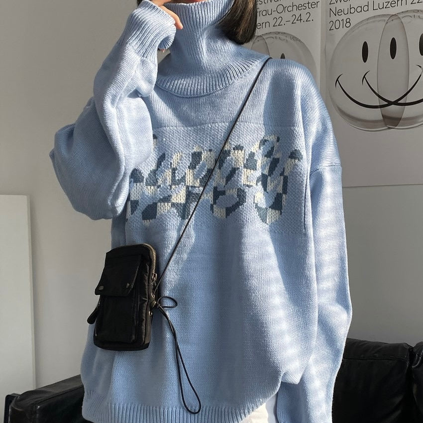 【送料無料】ユニセックス リブハイネックセーター mry000464