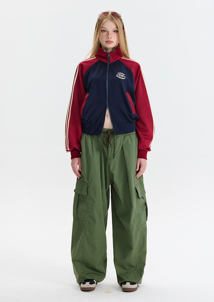 【2color】Elite Striped Track Jacket mry001642