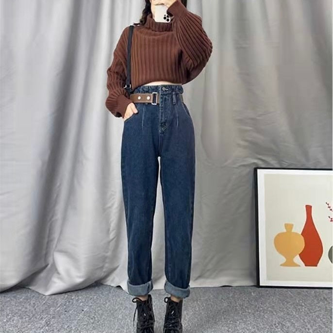 デザイン ハイウエストジーンズ mry000466