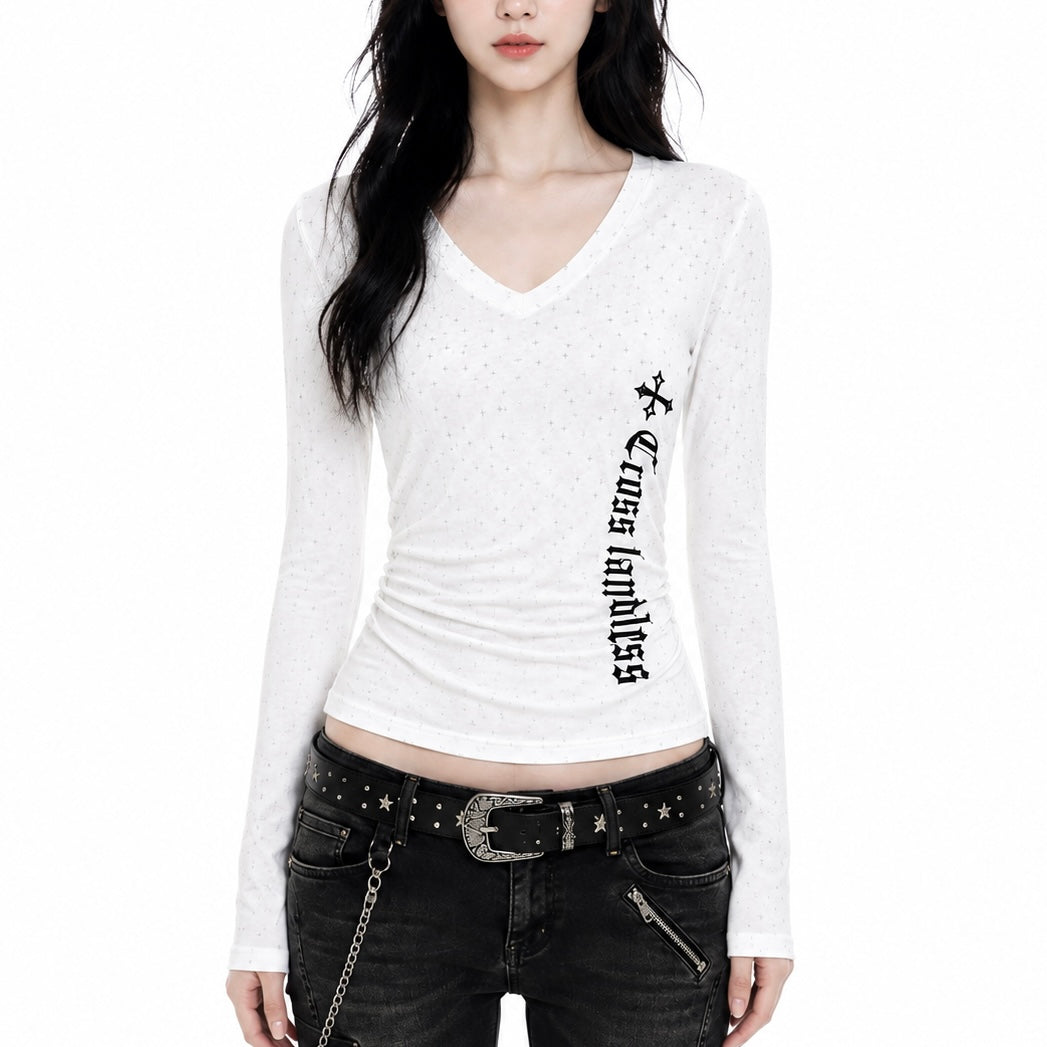 【新作】シルバードット フィットTシャツ mry002667