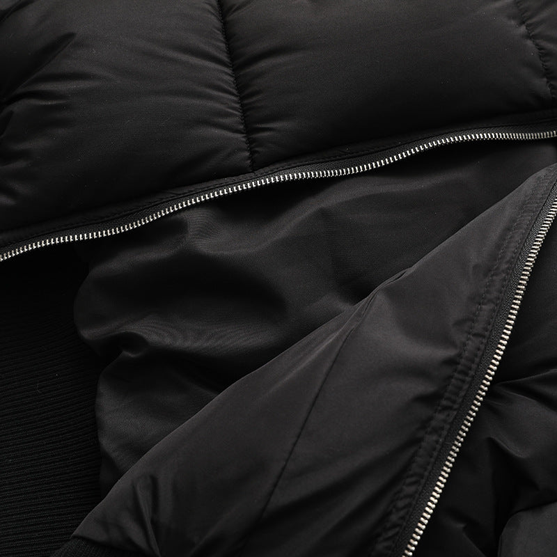 Warm High-Neck Short Puffer Jacket mry001980