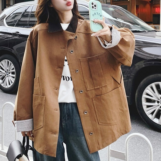 【Plaisir】ポケット ワークジャケット mry001504