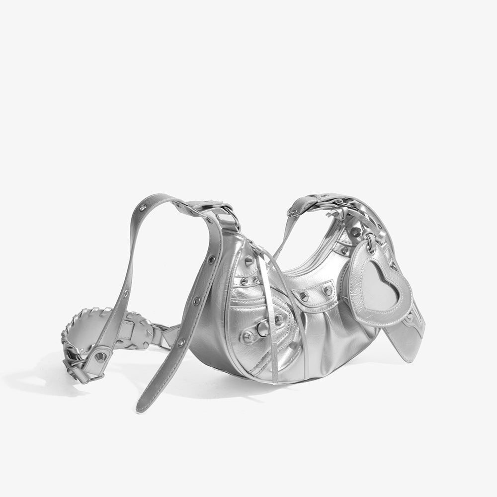 【今だけ限定価格 /4color】Moon Shape Biker Bag mry001599