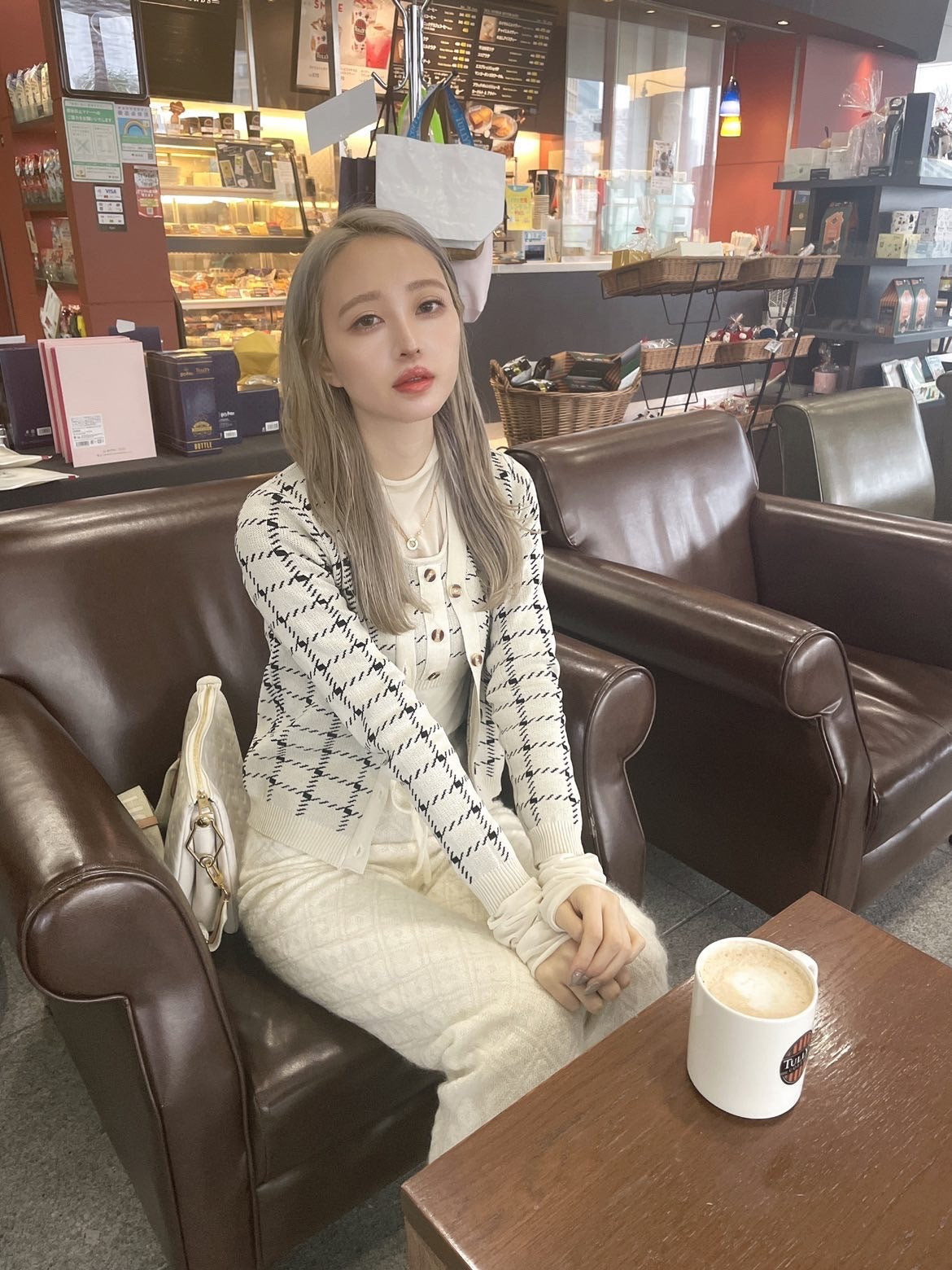 カーディガン付き ショートニット キャミソール mry000020