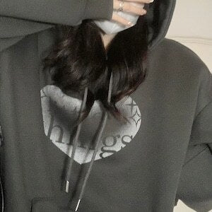 ハートデザインルーズパーカー mry000483