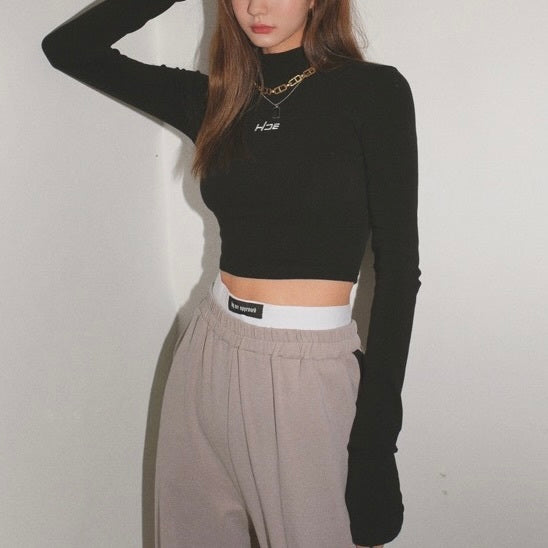 韓国カジュアル 韓国デザイン ショート丈 フィットシャツ mry001076