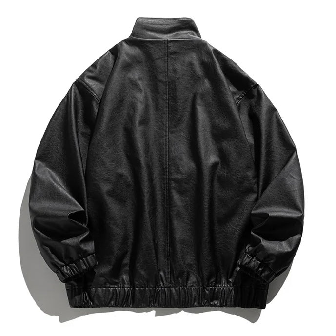 Vintage Leather Toggle Jacket mry001982