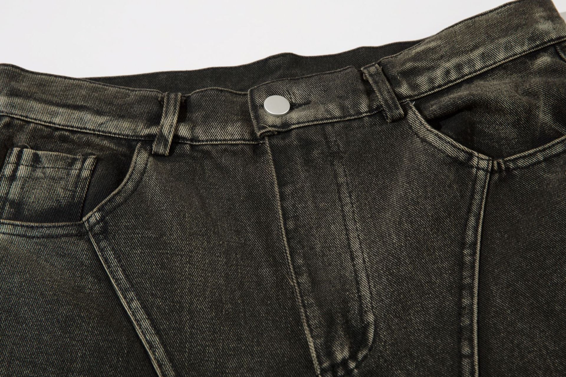 Architectural Wide-Leg Denim Pants mry001650