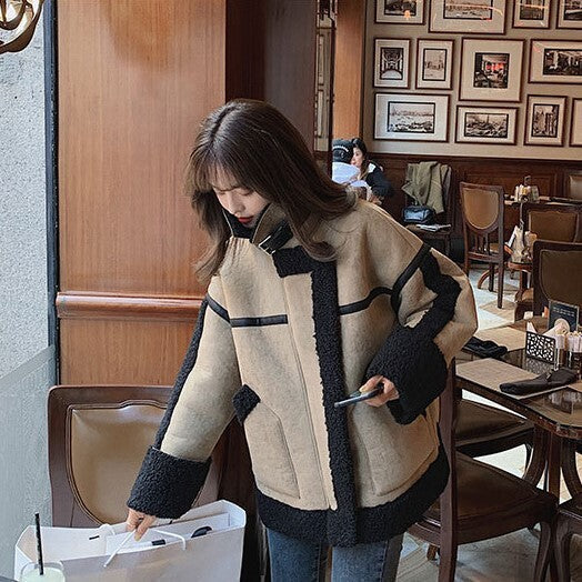 ボアハイカラー ジャケット mry000488