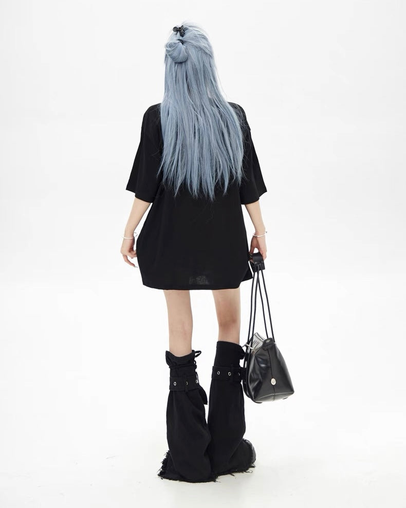 【リピート続出 /2color / Unisex】Vortex Chain Print T-Shirt mry001641