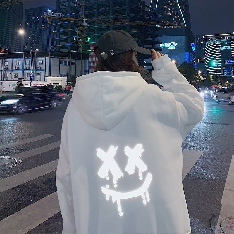 バック反射デザイン ルーズパーカー mry000450