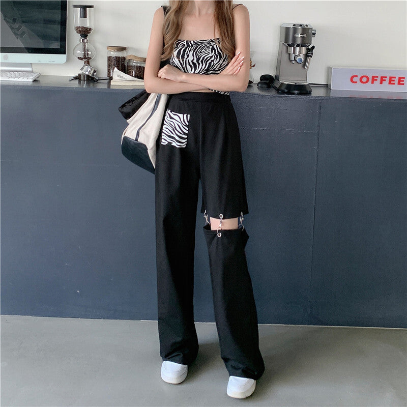 セクション ハイストリート ワイドレッグ ストレートパンツ mry000079