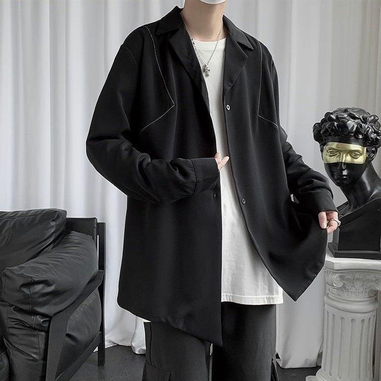 2カラー展開 韓国ストリート 韓国カジュアル トレンド オーバーサイズ ボタンシャツ mry001283