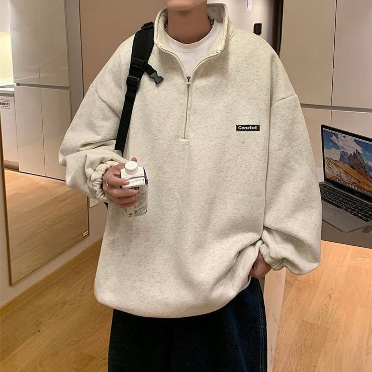 ハーフジッパー フリース ユニセックス mry000253