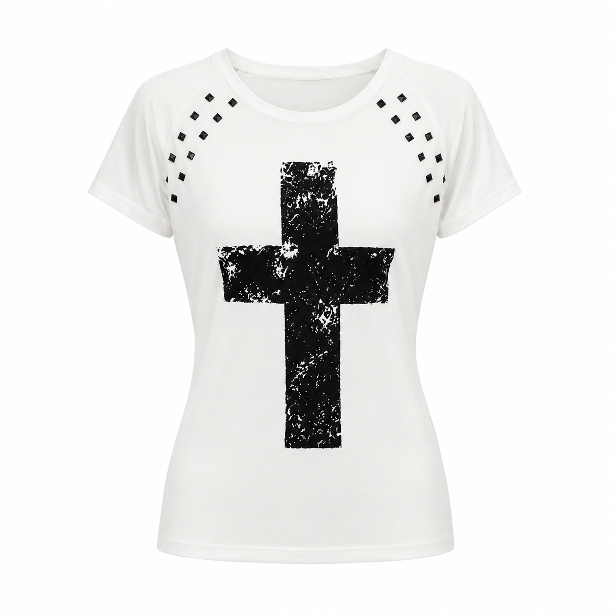 【新作】スタッズクロス フィットTシャツ mry002636