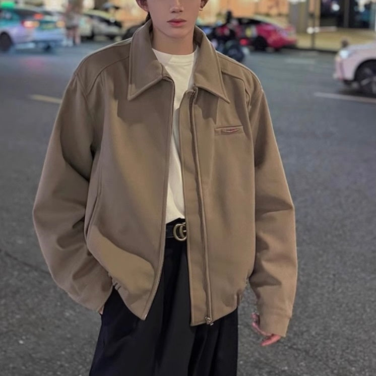 2カラー展開 アメリカン 韓国ストリート 韓国カジュアル レトロ コーチジャケット mry001255