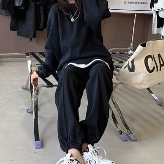 【Plaisir】2カラー展開 セットアップ パーカー パンツ mry001530