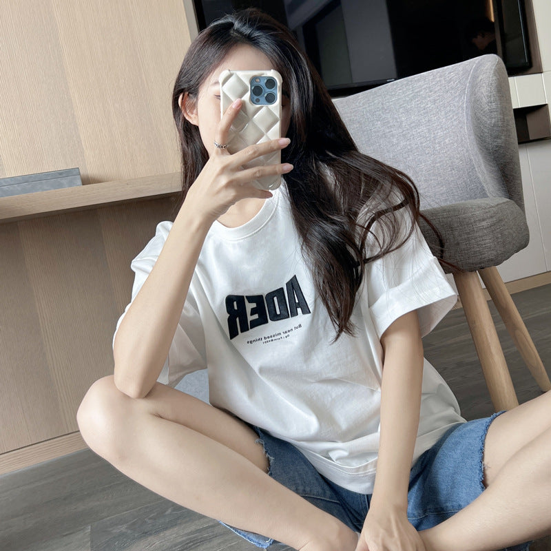 フォント刺繍 Tシャツ mry000011