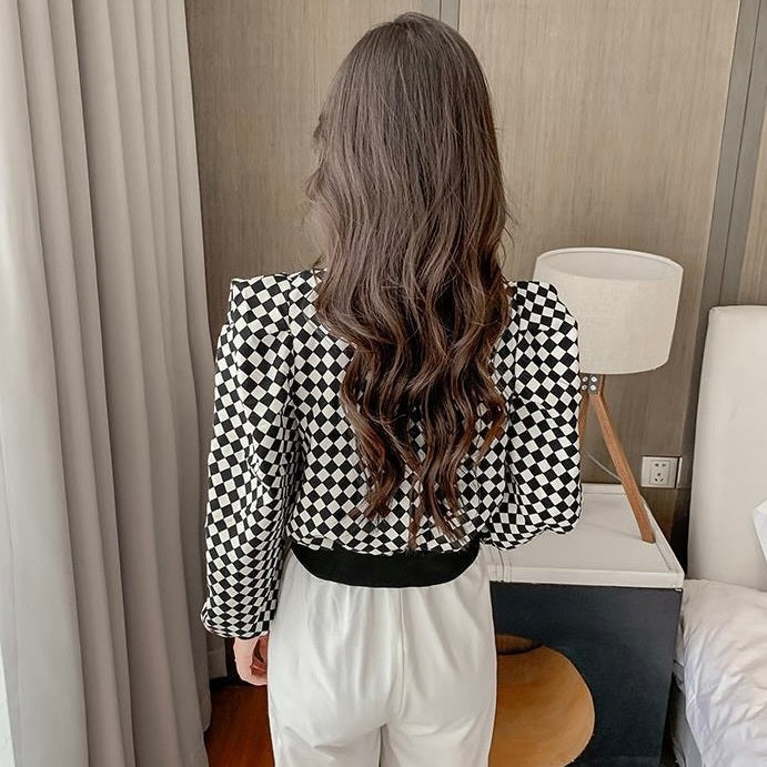 チェック柄 プルオーバーセーター mry000241