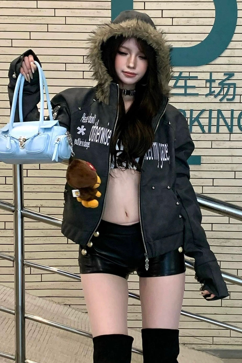 Washed Short Puffer Jacket mry002134