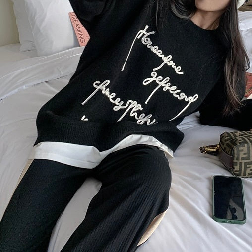 刺繍ルーズニット mry000463