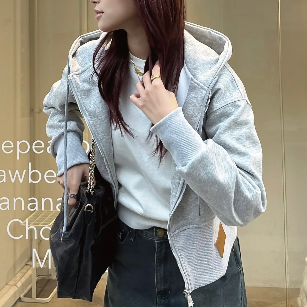 【大人気No.1 パーカー / 2color 】スリムウエストパーカー mry001411