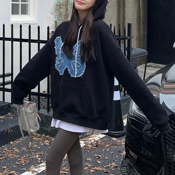 2カラー展開 オーバーサイズ バタフライパーカー mry001056