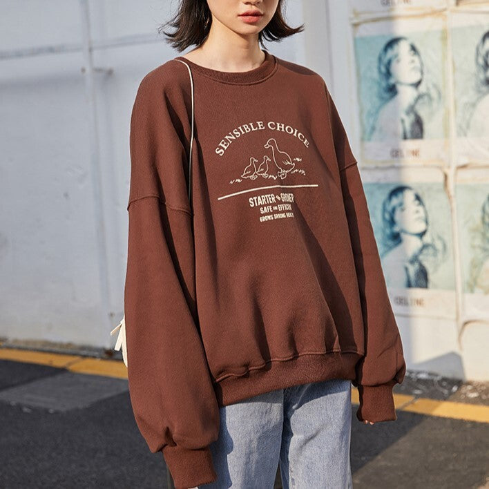 【送料無料】フリースセーター 4カラー 韓国カレッジ スタイル 韓国カジュアル 韓国ガーリー mry000587