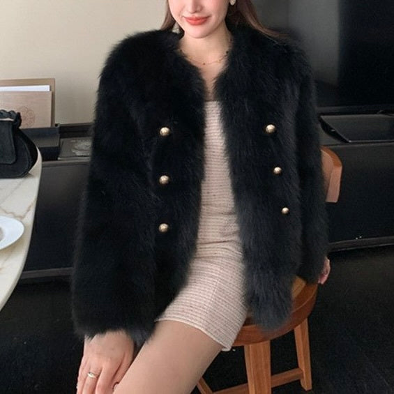 【Carina】2カラー展開 ファージャケット mry001490