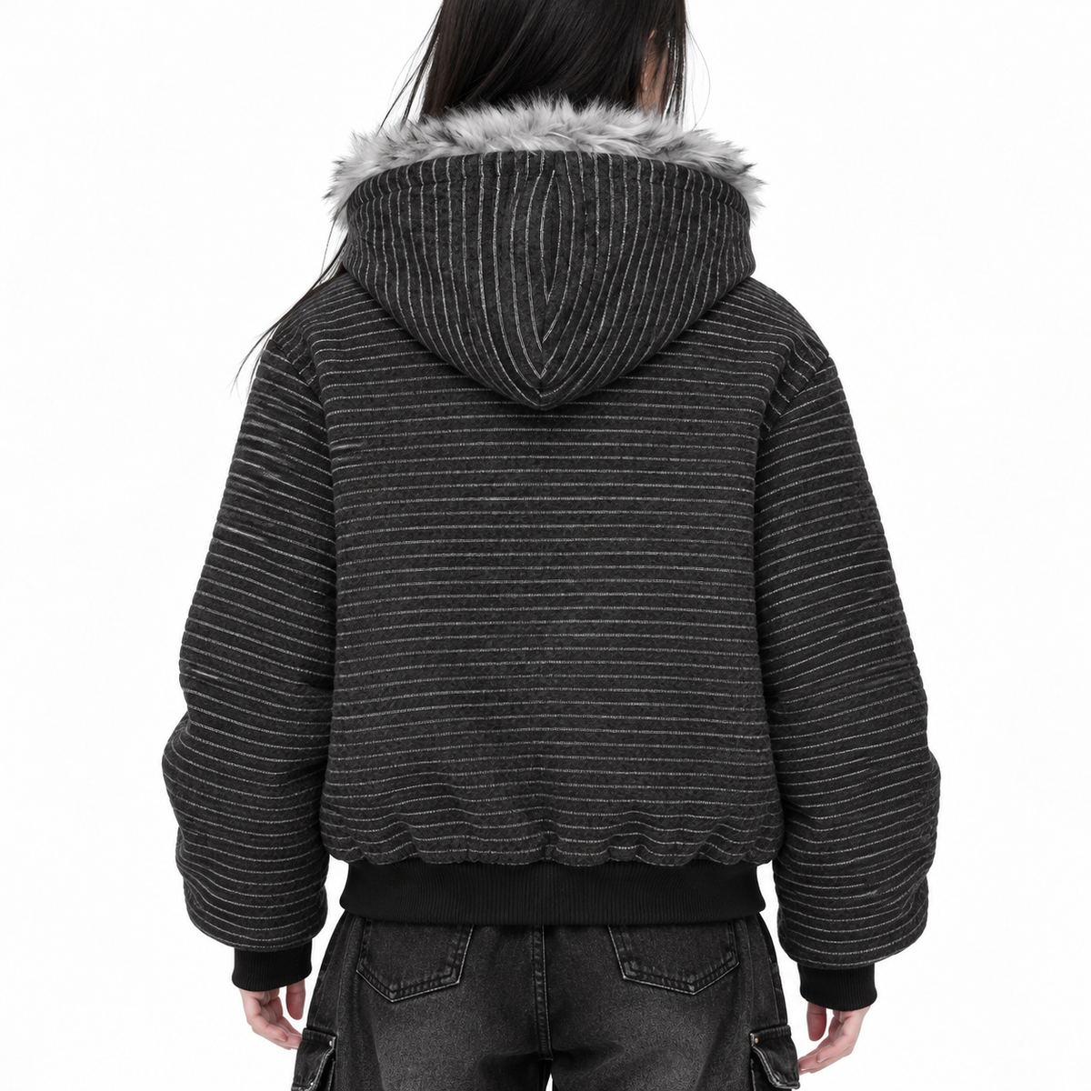 ヴィンテージファー ジップパーカー mry002854