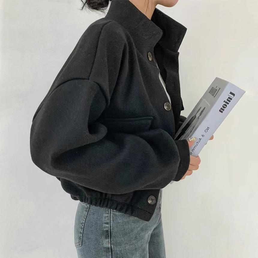 【送料無料】ビッグポケット 3カラー ジャケット ショート丈 春・秋 韓国カジュアル 韓国ガーリー mry000555