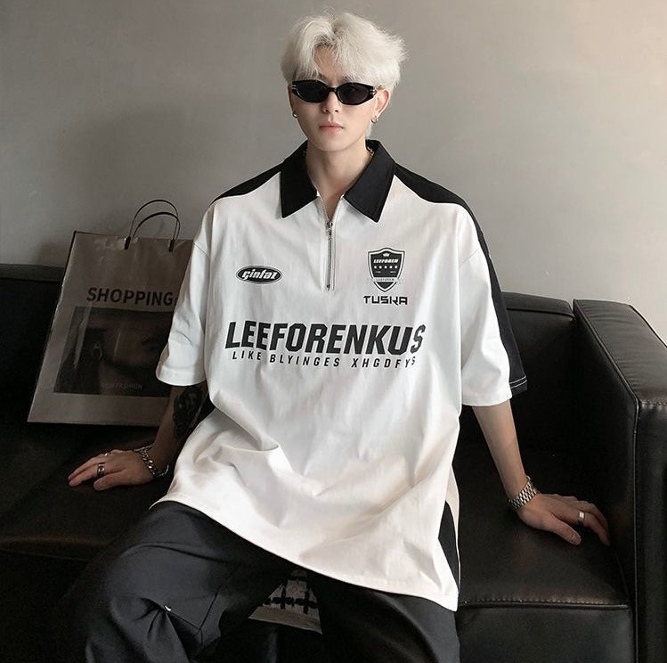 【2color】Monochrome Game T-Shirt mry001682