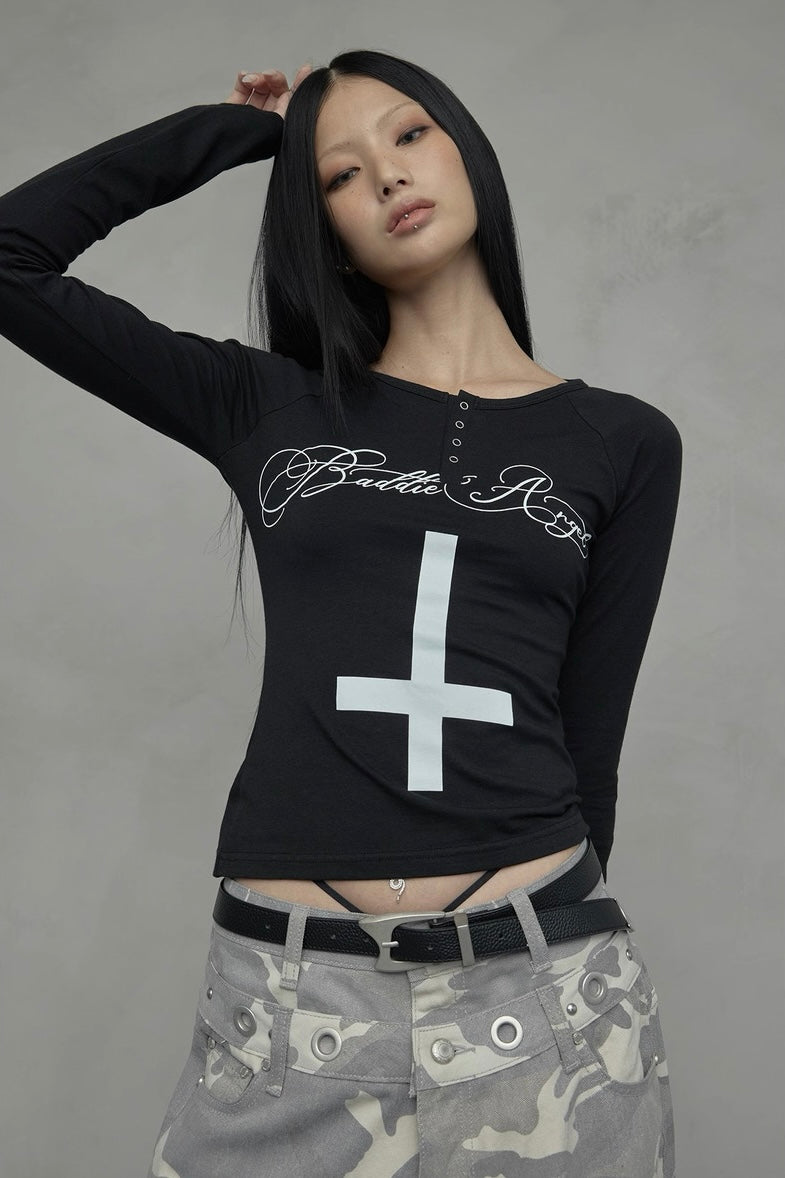 Baddie Angel Cross Top mry002304