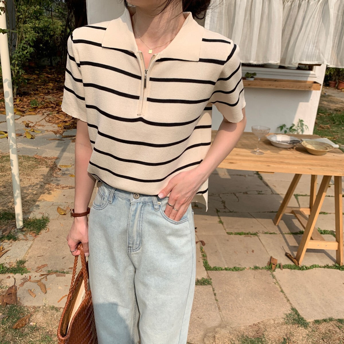 【送料無料】2カラー展開 ハーフジップ デザインシャツ カジュアル mry000640