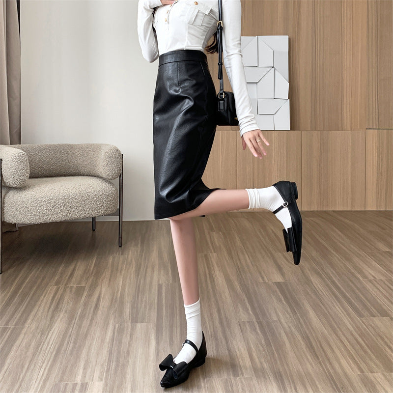 レザータイトスカート mry000353