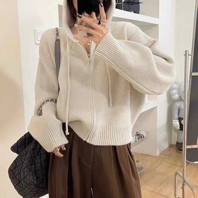 【Plaisir】ニットフーディ mry001529