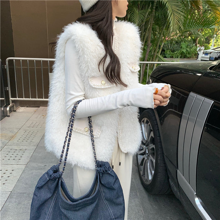 ファー ベストジャケット mry000421