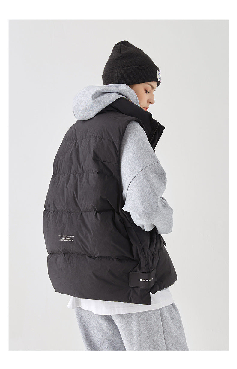 【送料無料】ダウン ベスト ジャケット ユニセックス 韓国ストリート 韓国カジュアル mry000554