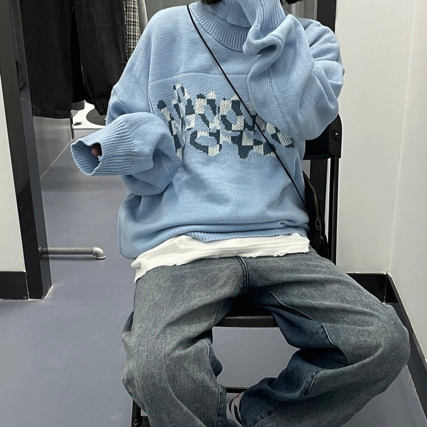 【送料無料】ユニセックス リブハイネックセーター mry000464