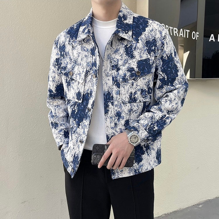 2カラー展開 韓国ストリート 韓国デザイン ヴィンテージ デニムジャケット mry001276