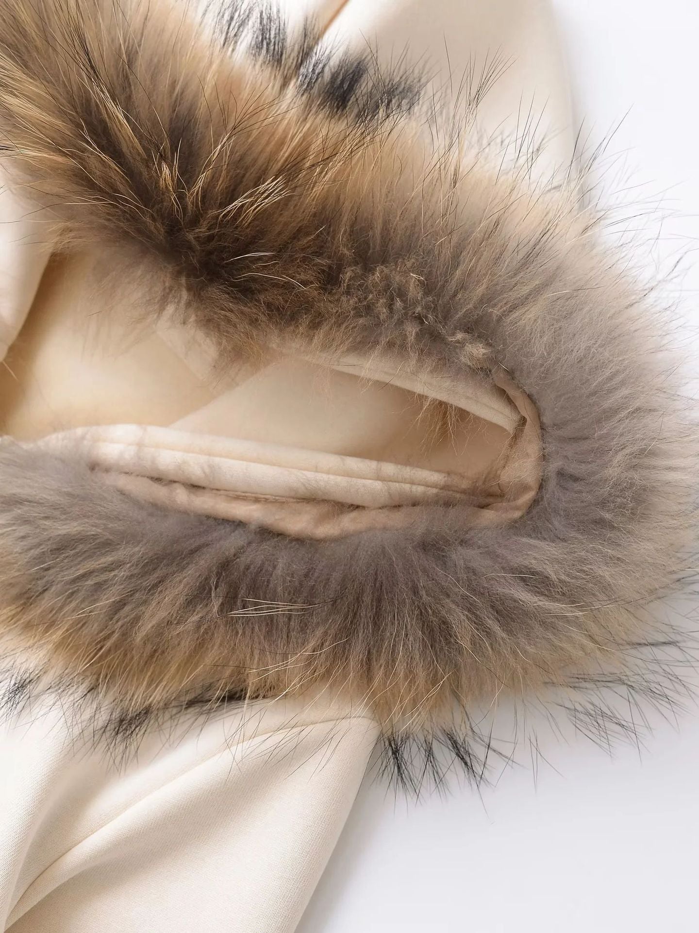 【3color】Faux Fur Luxe Zip Hoodie mry001637