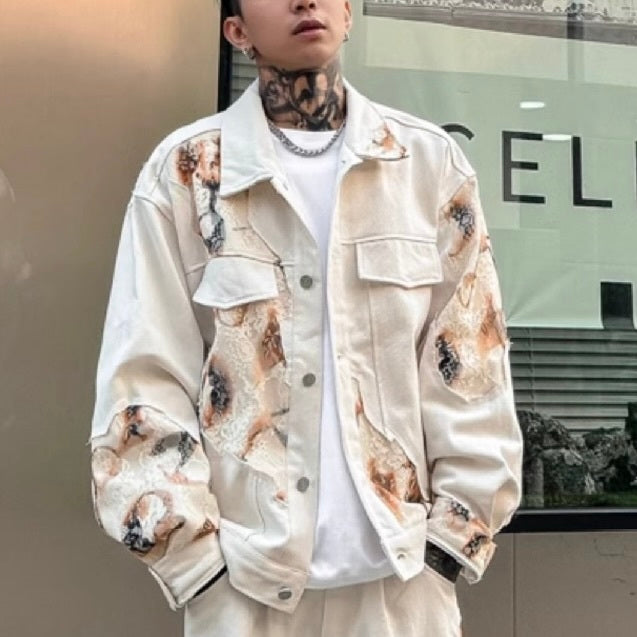 アメリカン 韓国ストリート 韓国カジュアル 韓国デザイン セットアップ (ジャケット) mry001250