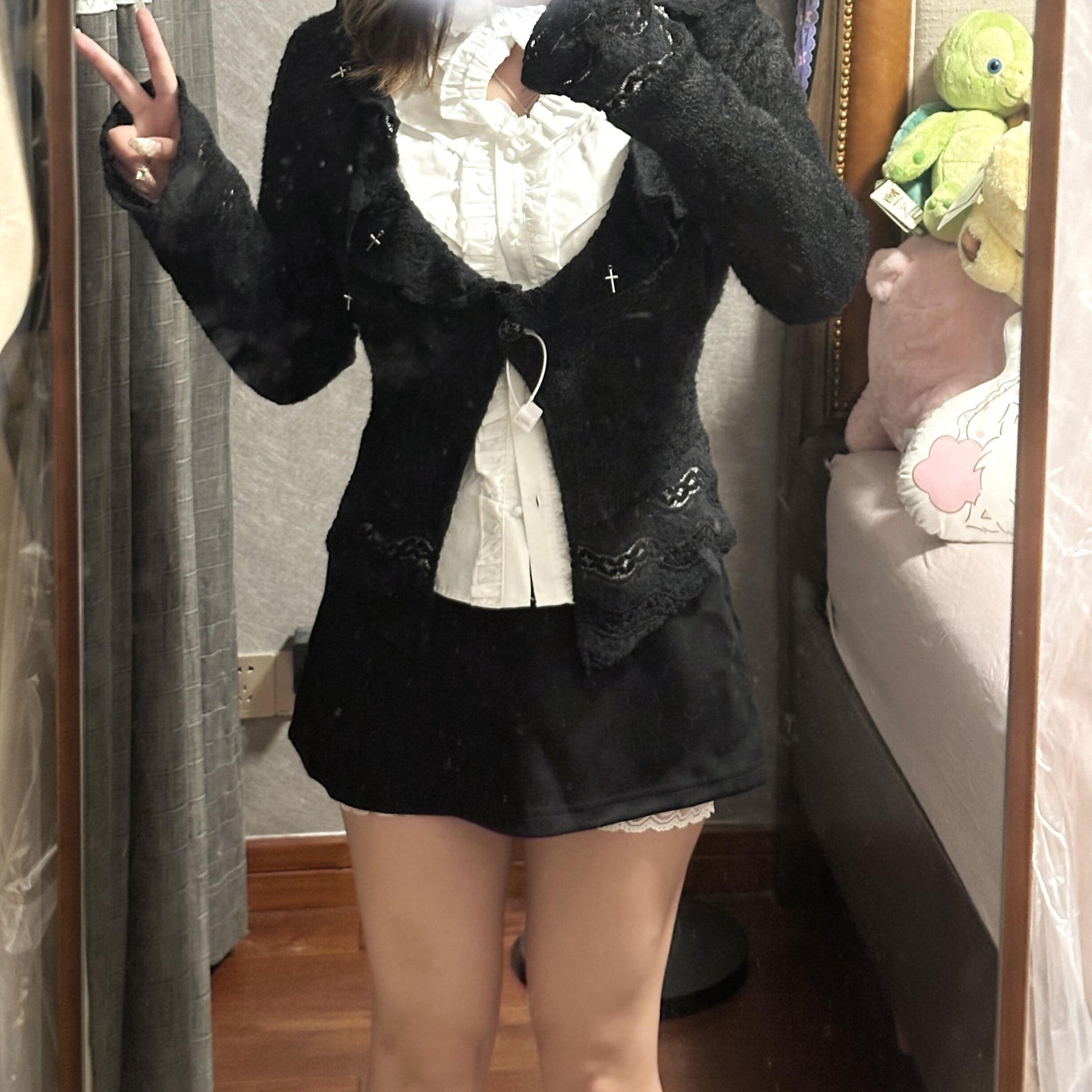 【Orchid】レイヤード ニットカーディガン mry001506