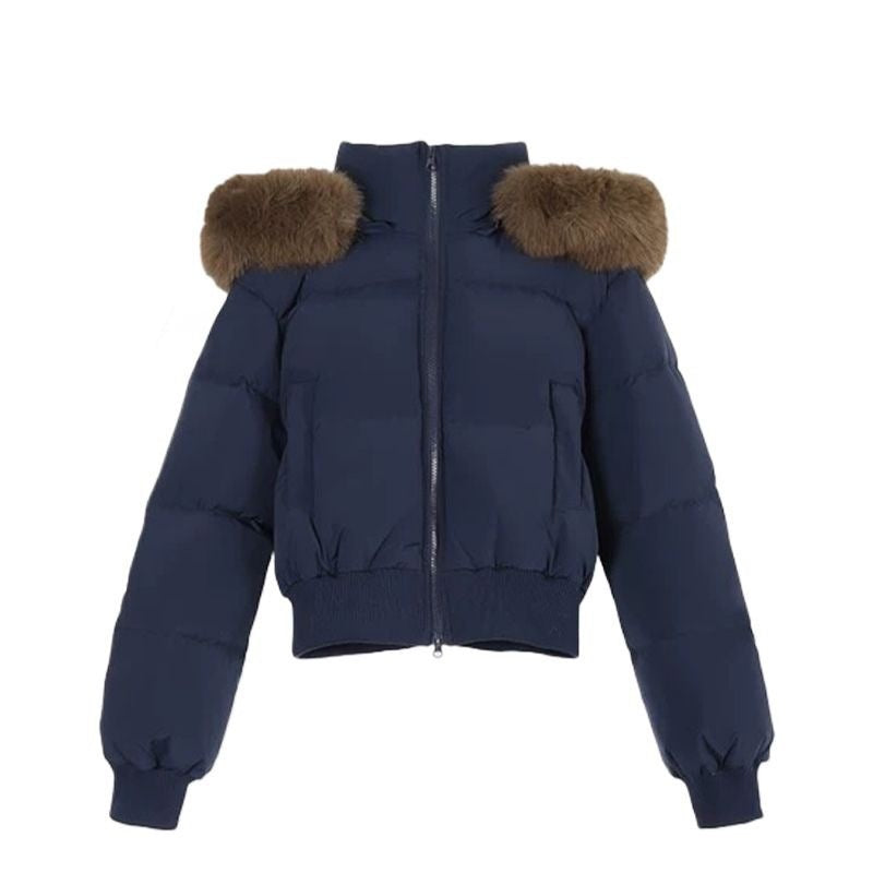 【爆安】Short Puffer Food Fur Jacket mry001966