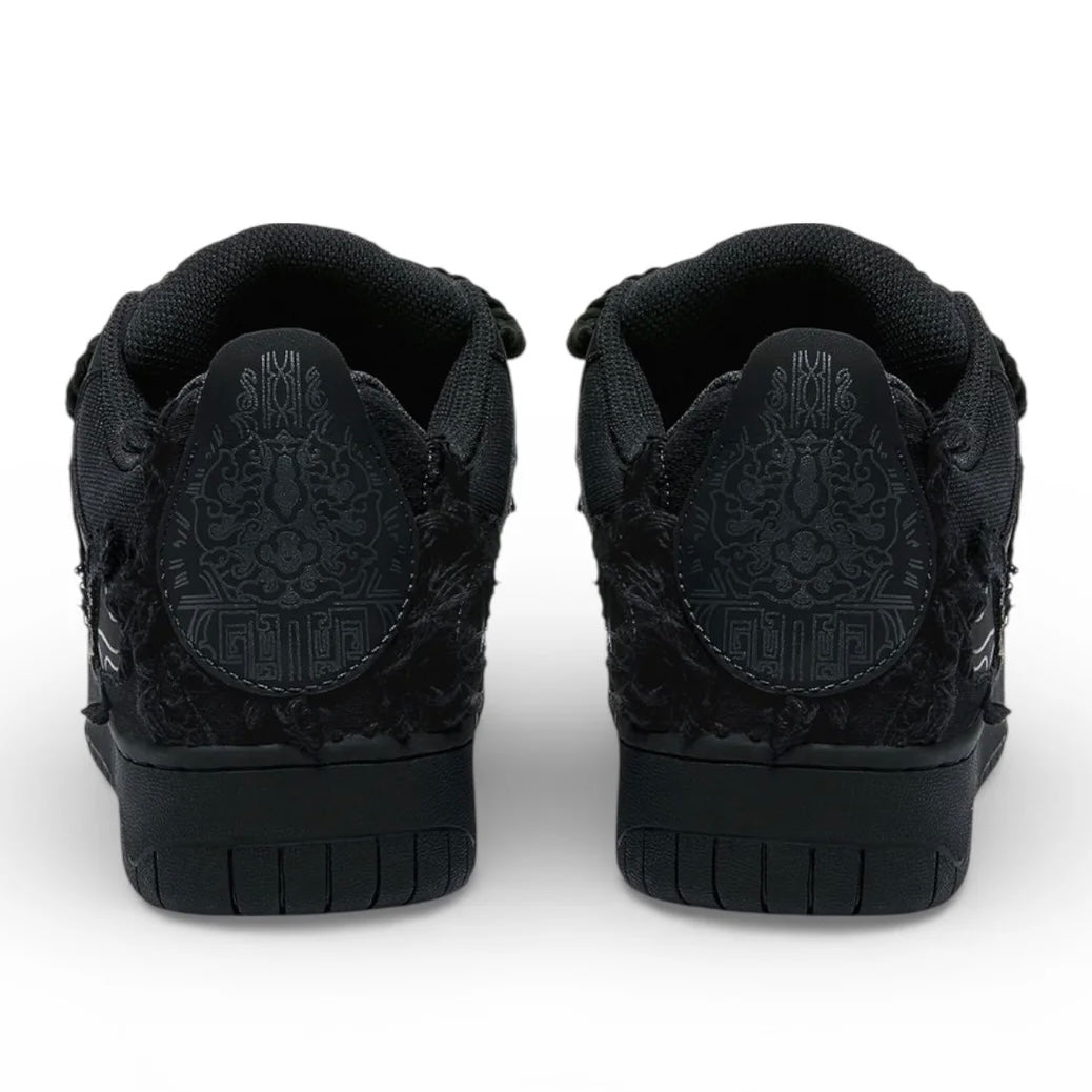 Black Rope Lace Sneakers mry002156