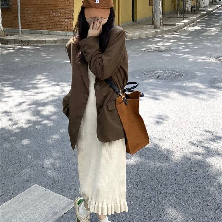 ニット フリル ワンピース mry000166