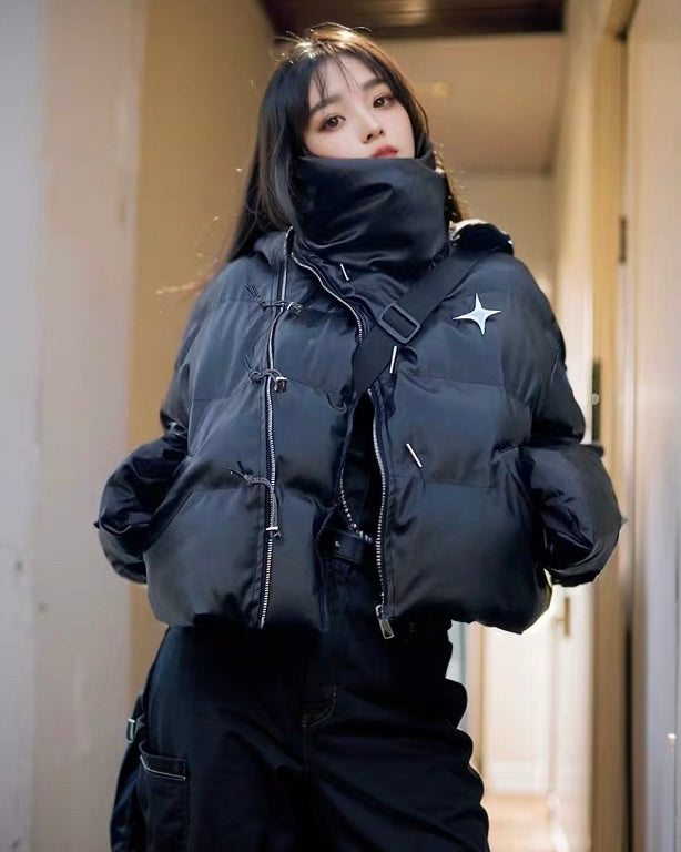 Black Puffer Jacket mry001790